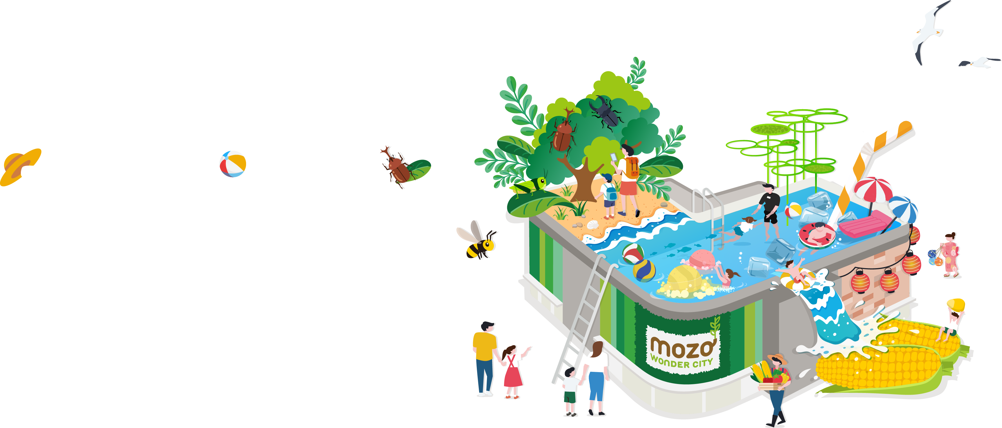 夏のモゾワンダーシティ